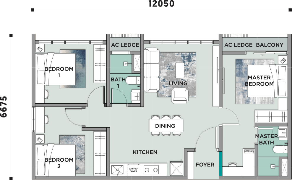 Type C1 Floor Plan